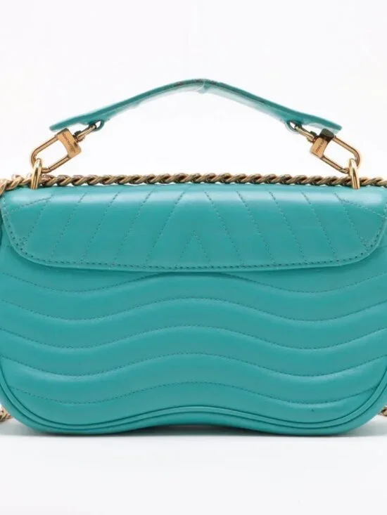 Louis Vuitton New Wave Chain Bag MM Tiffany Blue - Picture 2 of 13